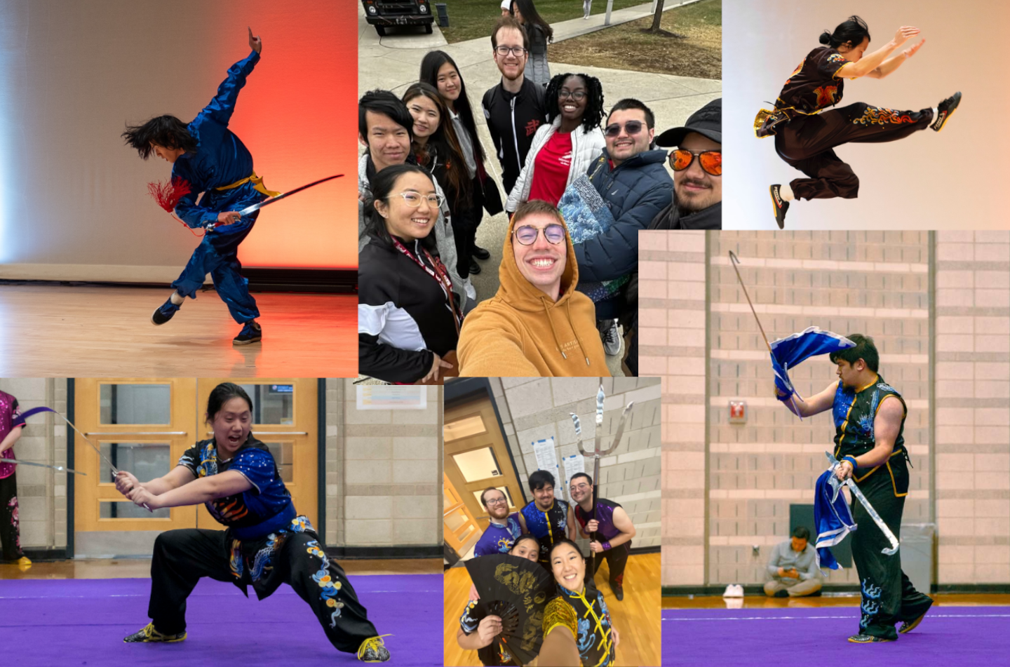 Collage of competition and performance images